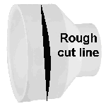 Cut Line on the Reducing Coupling