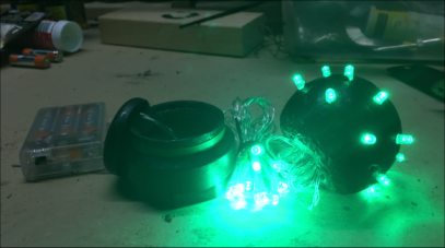 Unassembled with Lights